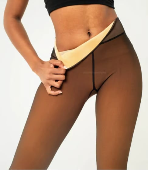 🏆#1 Bestselling🏆Magic Velvet Lined Leggings • Closed Foot (Looks Like Pantyhose)