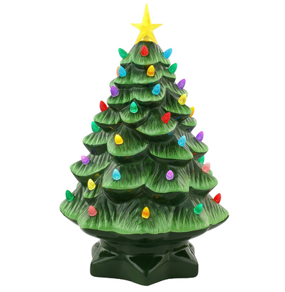 💥Nostalgic Ceramic Christmas Tree with LED Lights