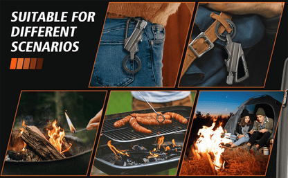 buy more save more✨Permanent Match Infinity Lighter with Multitool Keychain Bottle Opener