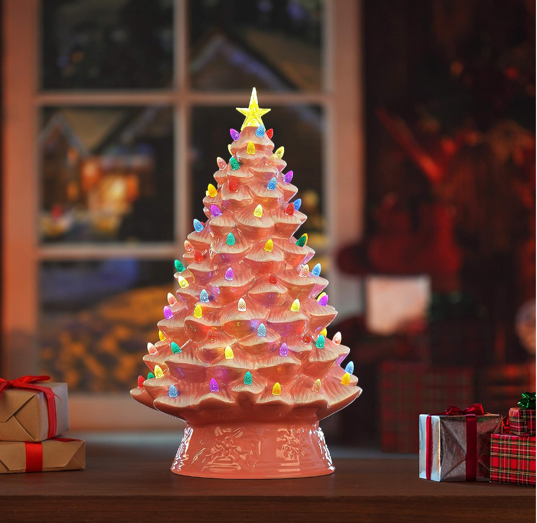 💥Nostalgic Ceramic Christmas Tree with LED Lights