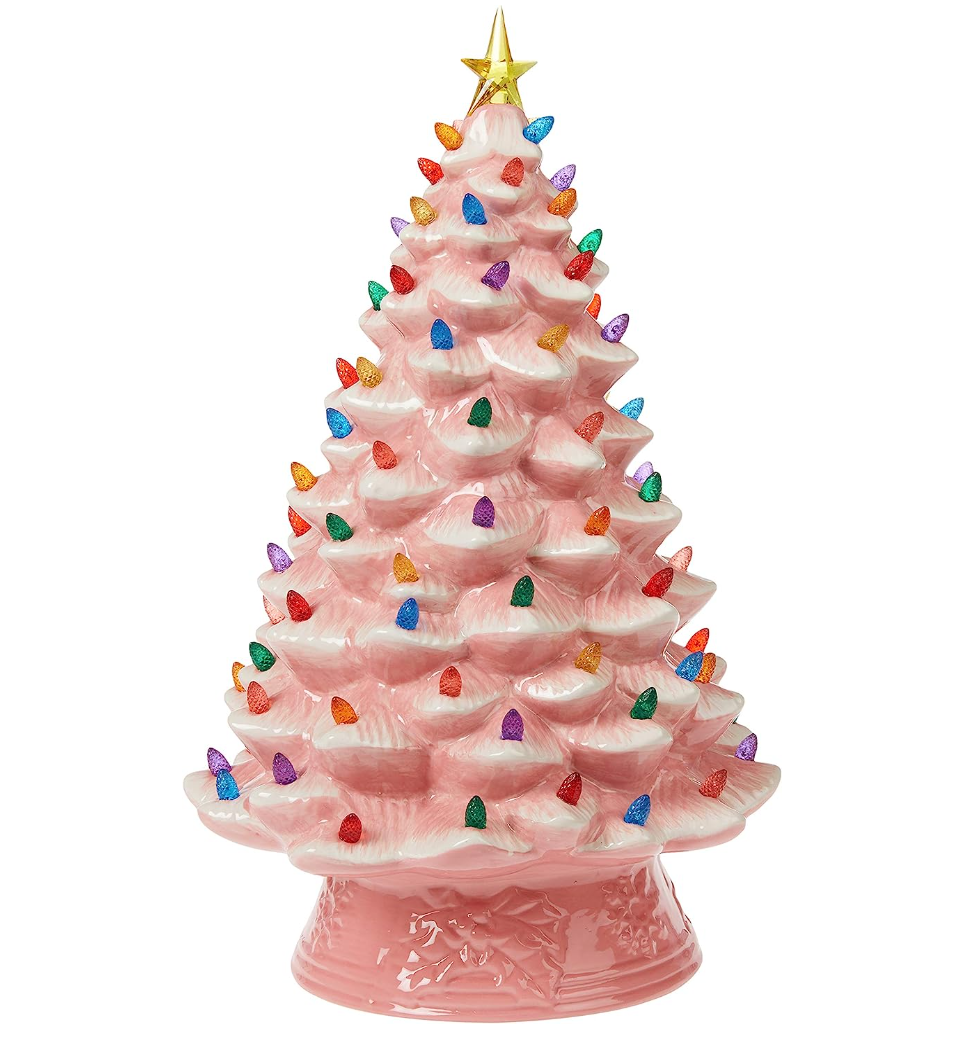 💥Nostalgic Ceramic Christmas Tree with LED Lights