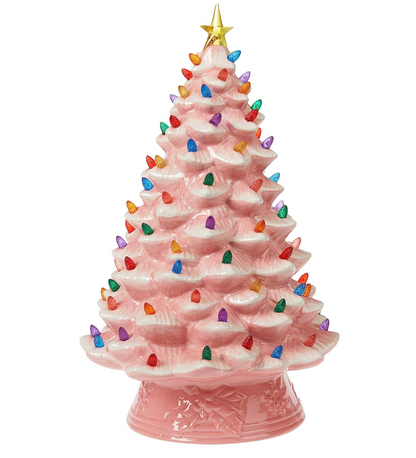 💥Nostalgic Ceramic Christmas Tree with LED Lights